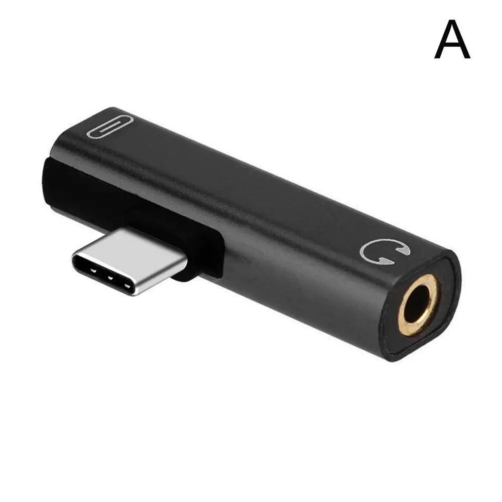 2-in-1 USB-C to 3.5mm Audio Adapter & Type-C Charging Cable