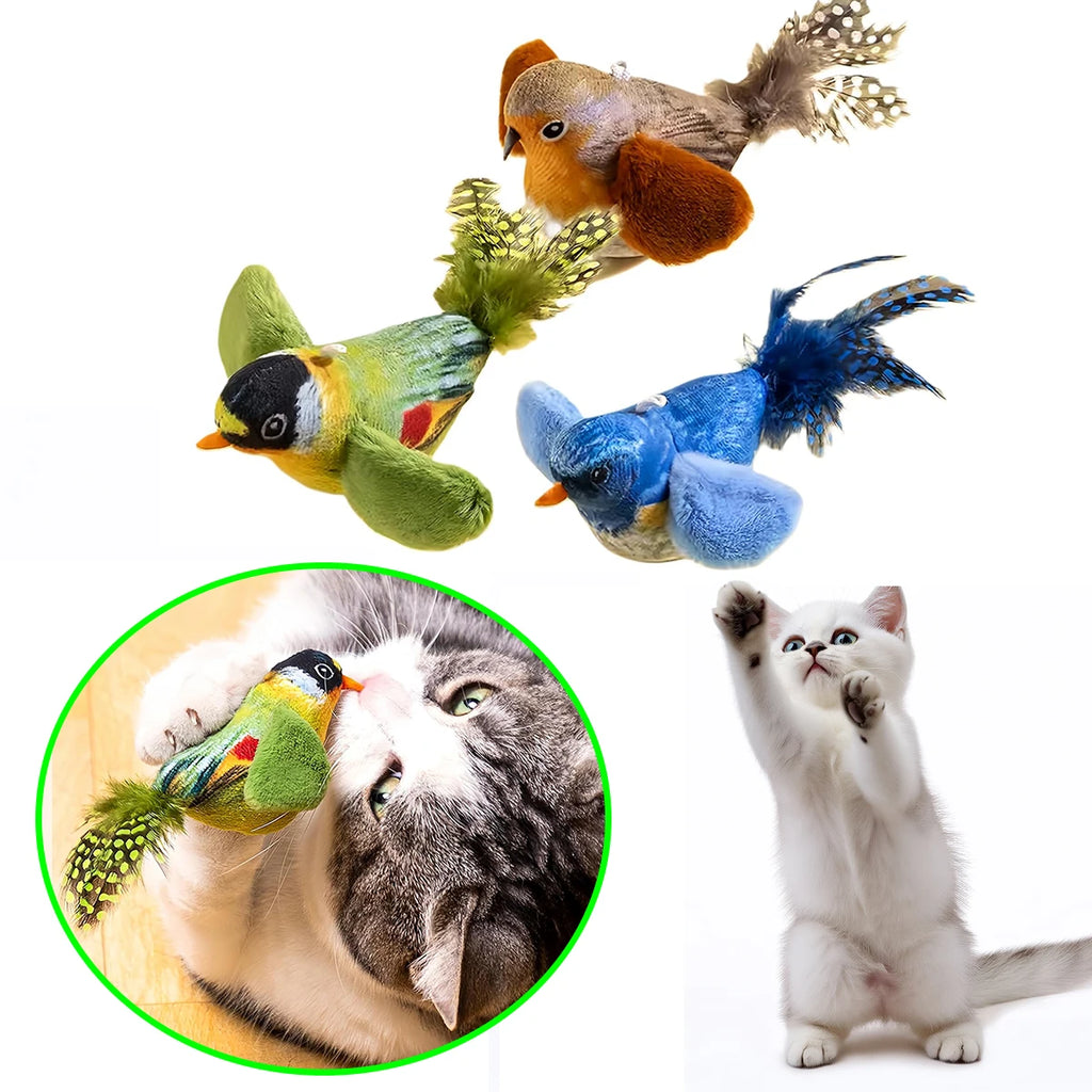 Hanging Cat Toy Real Feathers Catnip Dangling Interactive Teaser Kitten Pet Supplies Indoor Play Exercise Gift Cats New 2026 Oasis Select