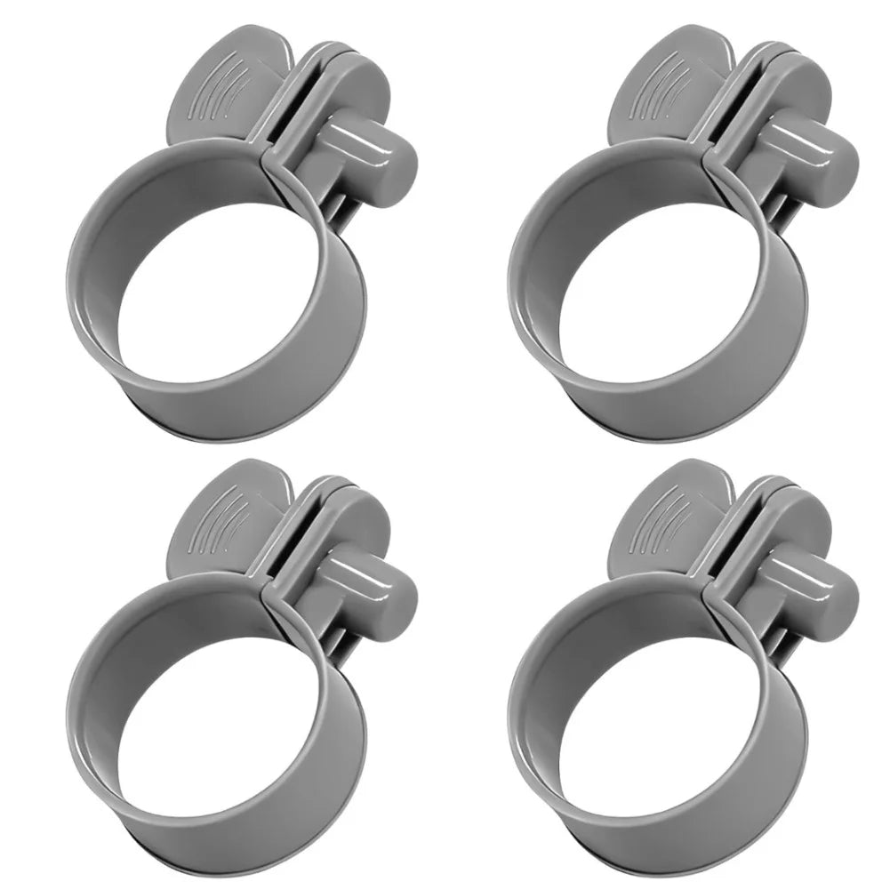 4-Pack 1-1/4" Plastic Pool Hose Clamps – Intex Pool Fit