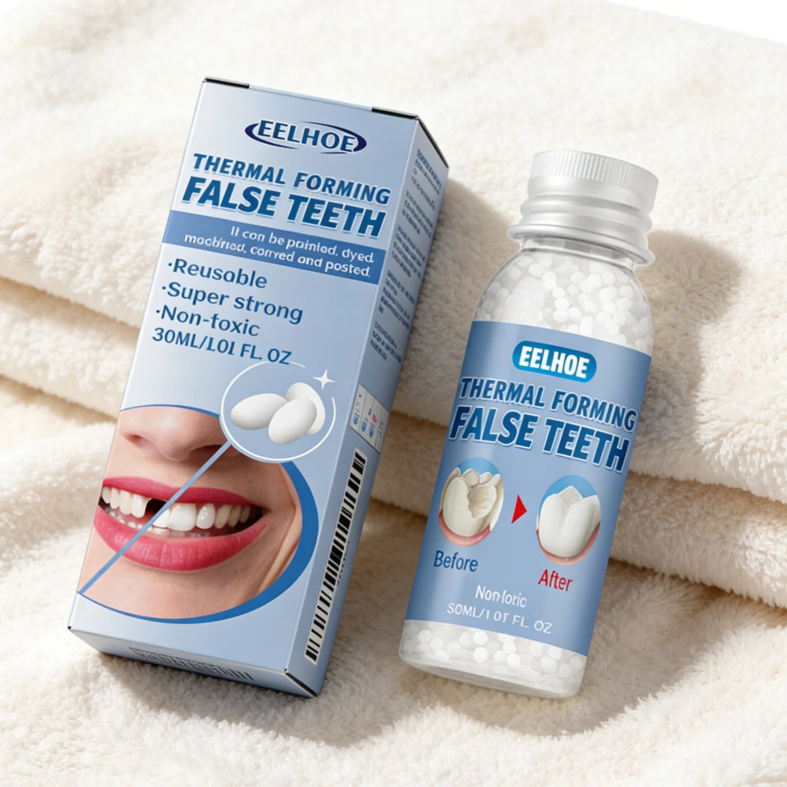EELHOE Thermal Forming Temporary Tooth Repair Denture Beads Temporary Tooth Repair Oasis Select