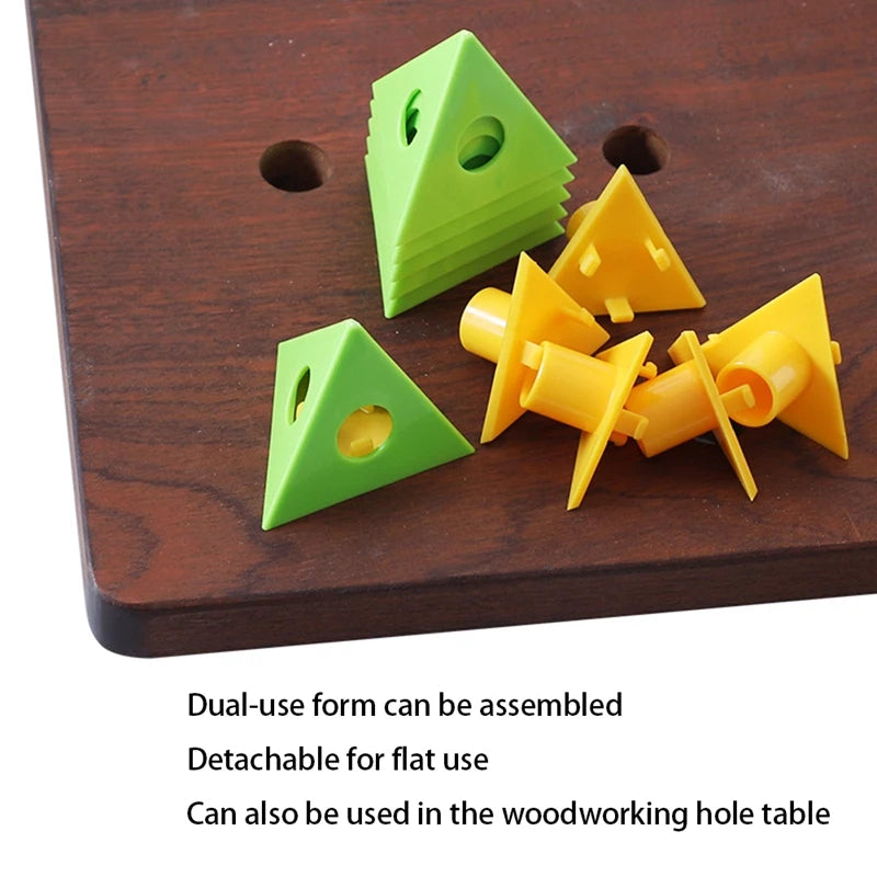 1Set Woodworking Paint Bracket Triangular Plastic Foot Bracket Woodworking Bracket Oasis Select