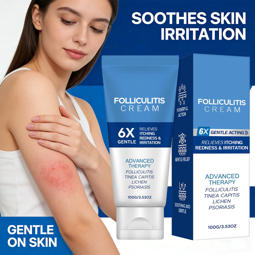 Folliculitis Cream Reduce Redness Relieve Itching Soothing Stimulating Herbal Gentle Smoothing Nourishing Care Cream Oasis Select