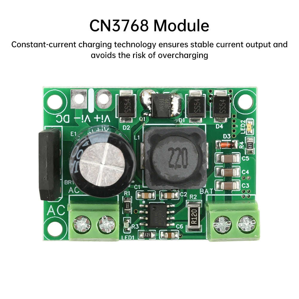12V Battery Charging Module CN3768 Module Three-Stage Charging Constant Current Charging AC 12-20V/DC 15-30V Oasis Select