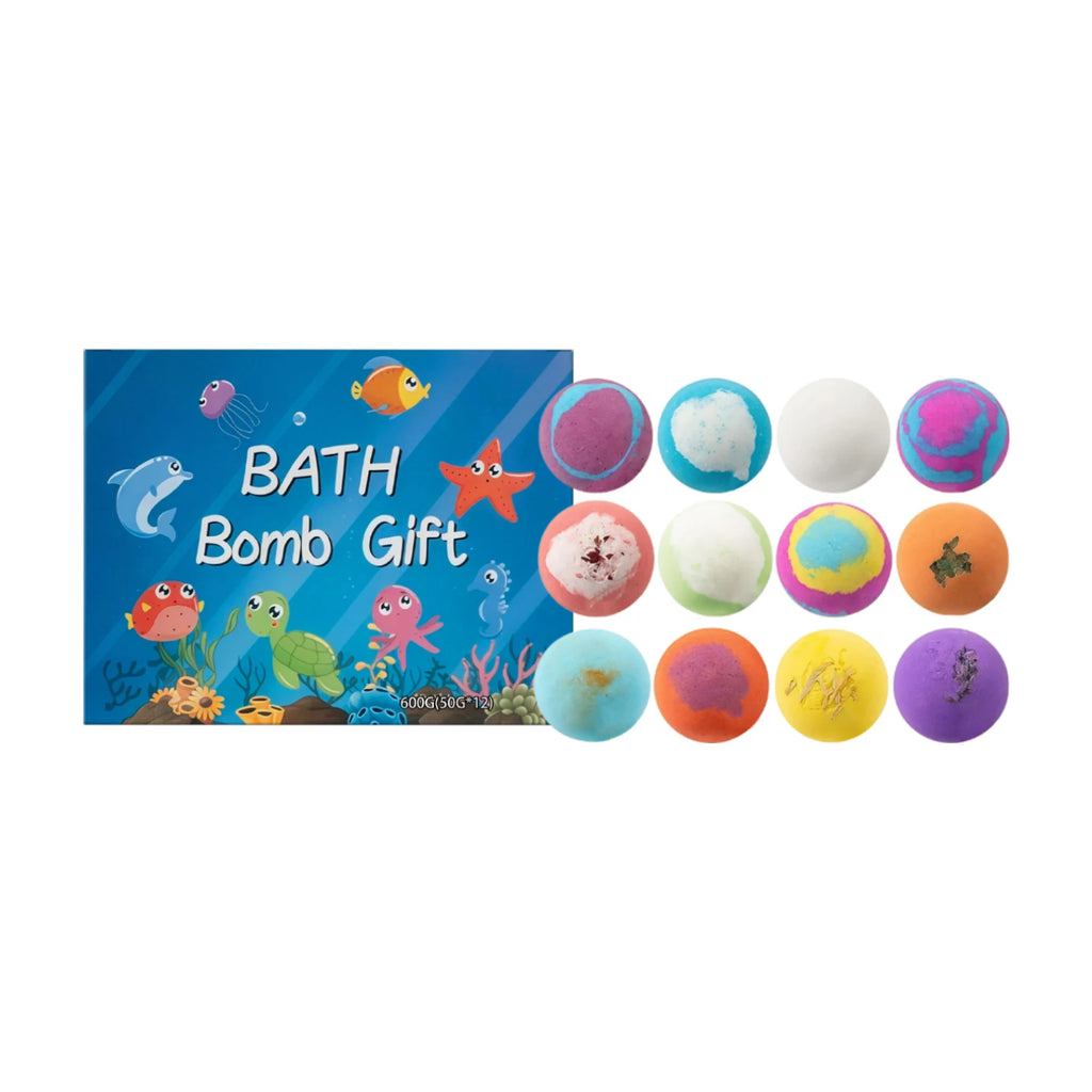 Toy Bath Bomb Gift Set Box – Moisturizing & Gentle Daily Bathing Bath Bomb Gift Set Oasis Select 600g boxed