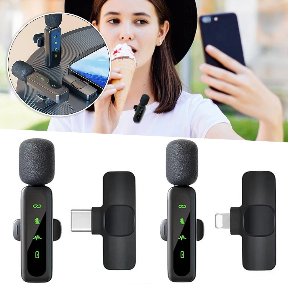 Wireless Lavalier Microphone Plug & Play | Noise Reduction Mic