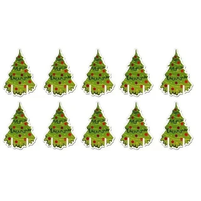 10PCS/set Christmas Cup Card Xmas Party Santa Hat Wine Glass Decoration Home Table Place Decorations Christmas Party Supplies Oasis Select E