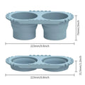 Pen Washing Bucket Foldable Art Silicone Water Bucket water Powder Pigment Bucket color Mixing Painting Brush Washer Portable Oasis Select Blue