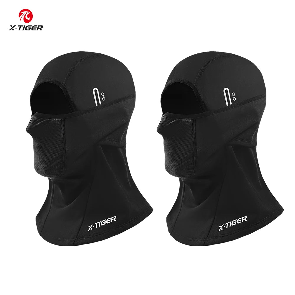 X-TIGER Winter Motorcycle Balaclava Warm Windproof Bicycle Motorcycle Mask Scarf Helmet Liner Cap Unisex face mask Oasis Select 2 set