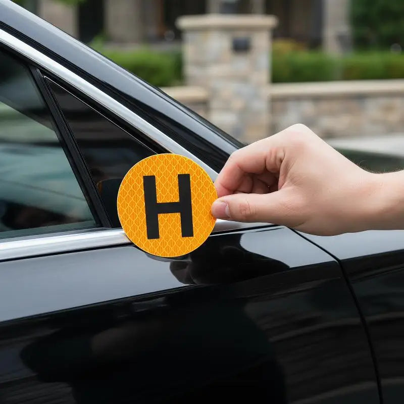 Magnetic Car Stickers Reusable Magnet Bumper Decals With H Sign Badge Historical Vehicle Emblem For Auto Moto Decorative Sticker Oasis Select