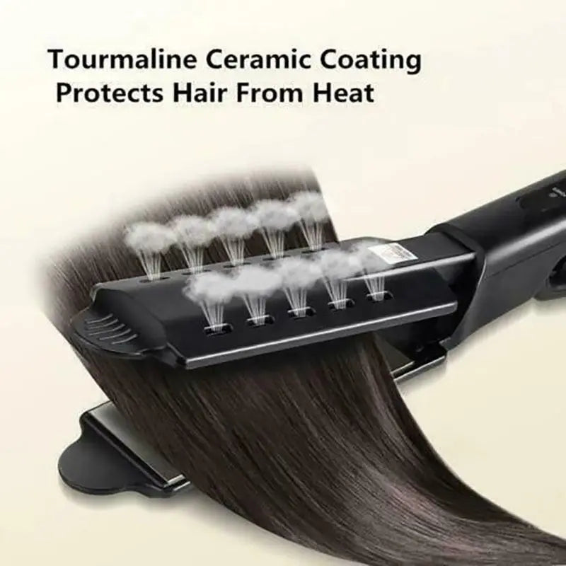 2-in-1 Hair Straightener & Curling Iron | 4 Heat Settings