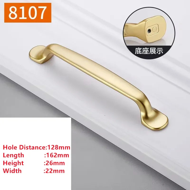 Handles Drawer Cabinet Furniture Kitchen Handles for Cabinet Knob Door Drawer Furniture Kitchen Knob Golden Simplicity Hardware Oasis Select A2-128