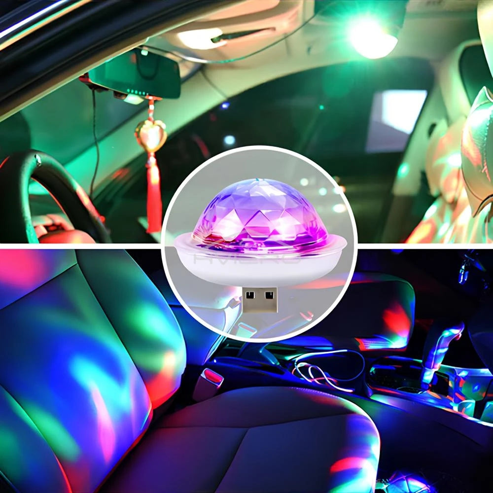 Mini USB RGB Disco Crystal Ball Light | DJ Party Stage Lamp