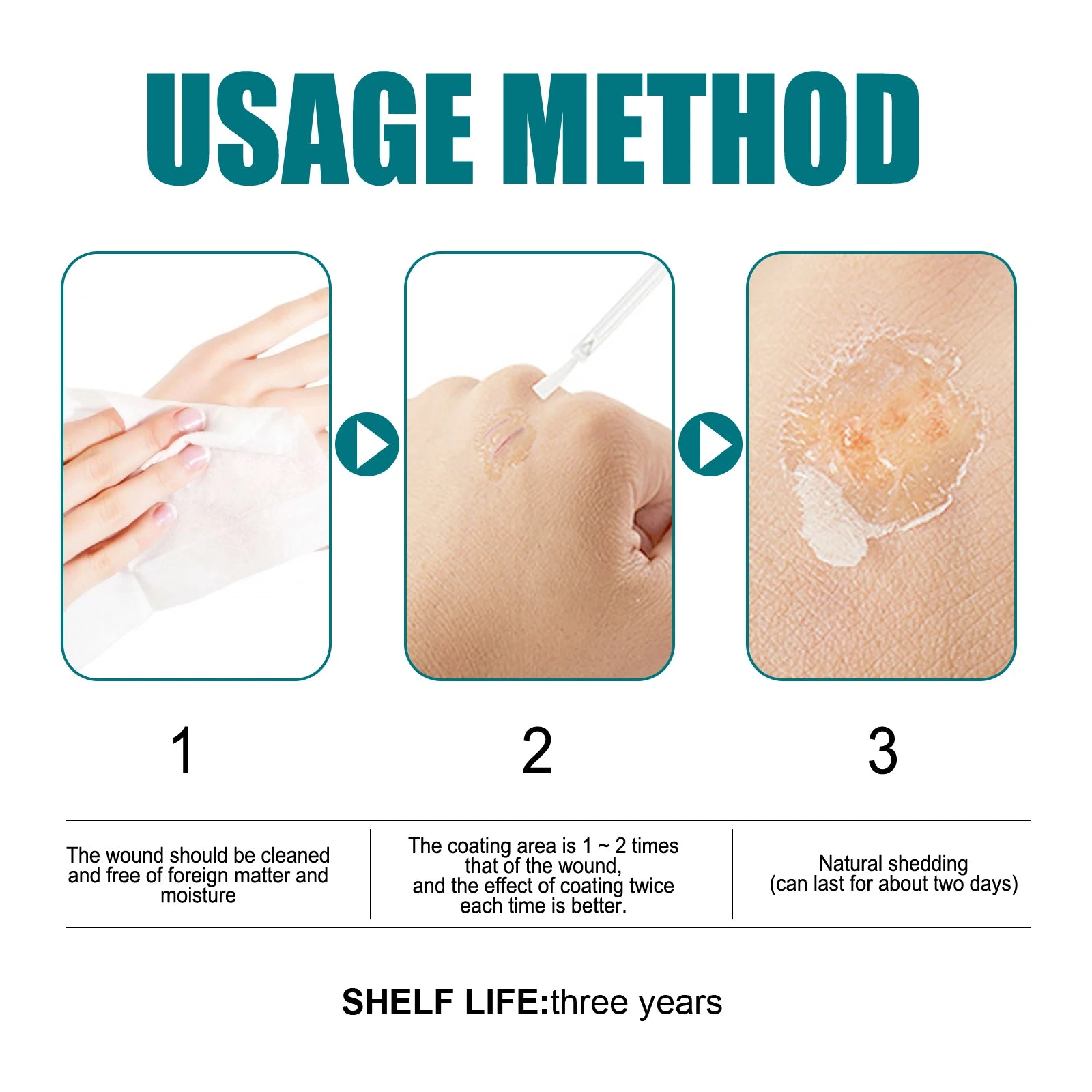 Quick Dry Gel Skin Liquid Plaster Breathable Bandage for Minor Cuts Scrapes Wounds & Dry Cracked Skin Waterproof Liquid Bandage Oasis Select