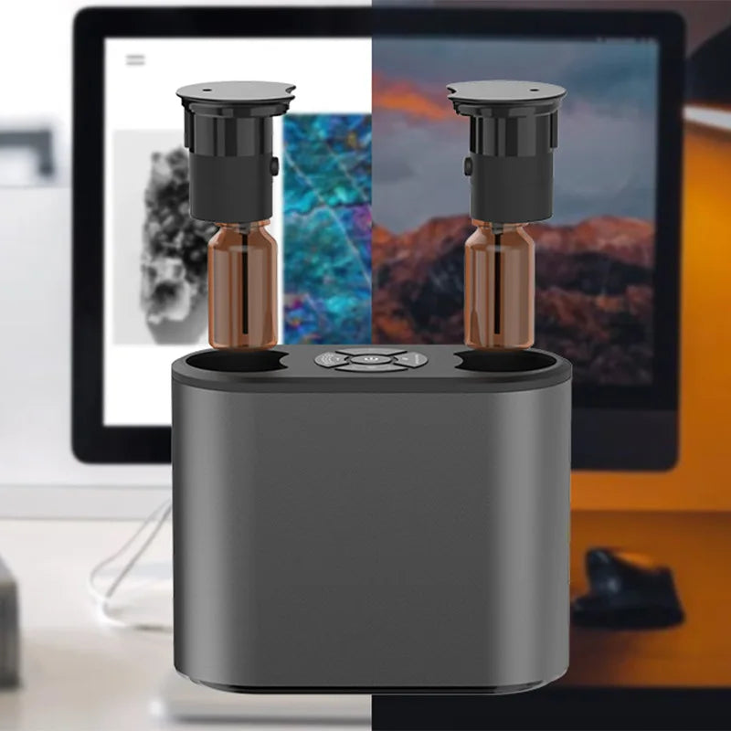 Dual-Head Portable Aroma Diffuser – Car & Home | U10