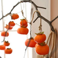 8 Fruit Simulation Persimmon Fruit 80cm Orange Artificial Persimmon Wall Hanging Plastic Persimmon Pendant Ceiling Decoration Oasis Select Orange