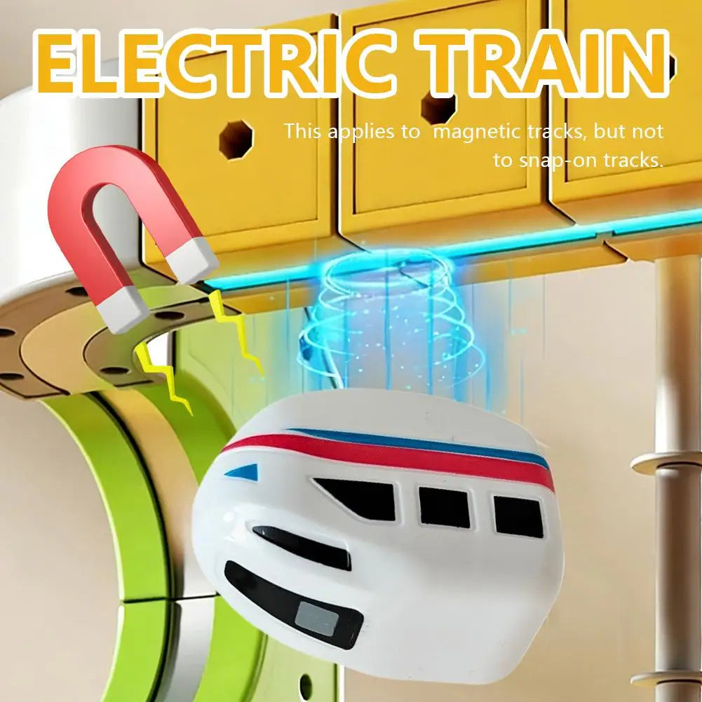 Electric Magnetic Train Car – Rechargeable Miniature Rail Toy for Kids