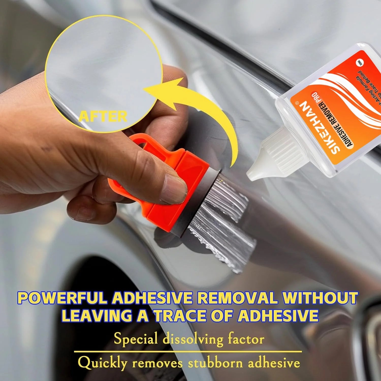 Multi-Use 50ml Sticker Remover Liquid Razor Scraper 20 Blades Kit for Car Home Glass Decal Tint Label Glue Residue Fast Cleaning Oasis Select