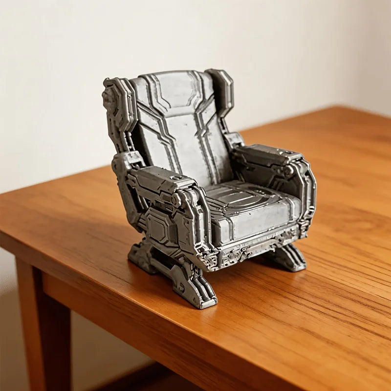 Futuristic Sci-Fi Chair Ornament Miniature Seat for Starship Dioramas Wargaming Action Figures DisplaysDIY Scene Decoration Gift Oasis Select