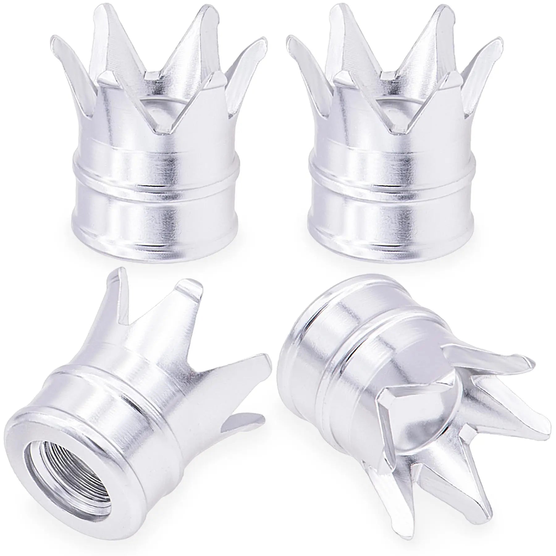 Aluminum alloy crown valve cap universal for all valves American 8v1 thread Oasis Select 4pcs 6