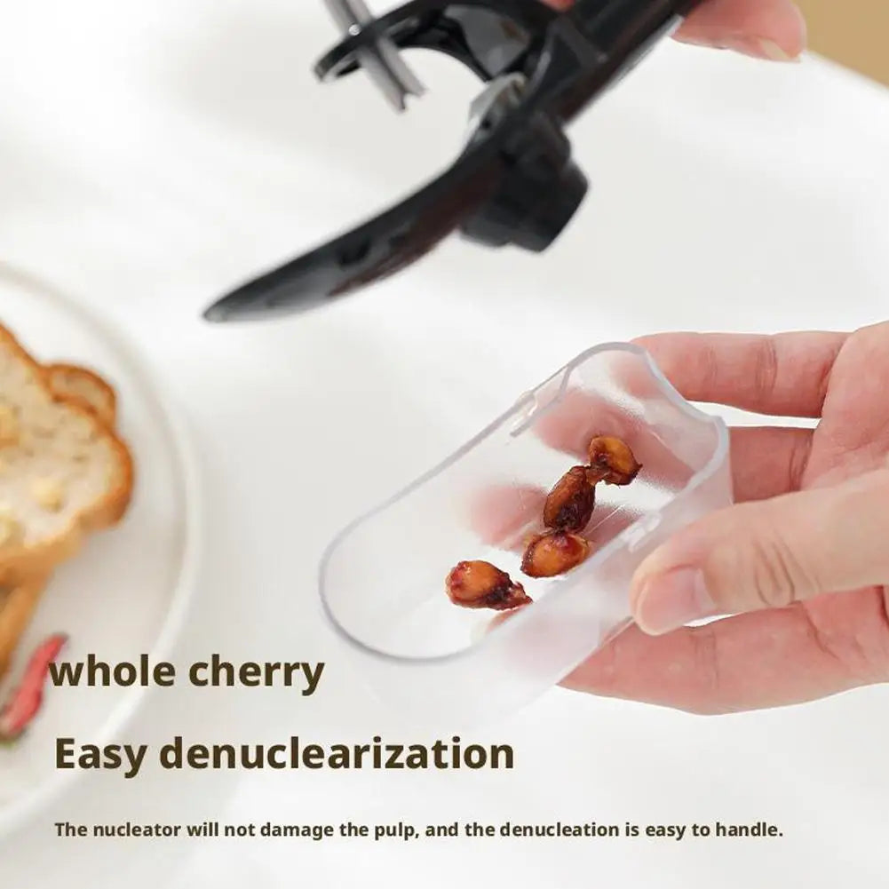 Cherry Pitter with Storage Box – Press-Type Pit Remover