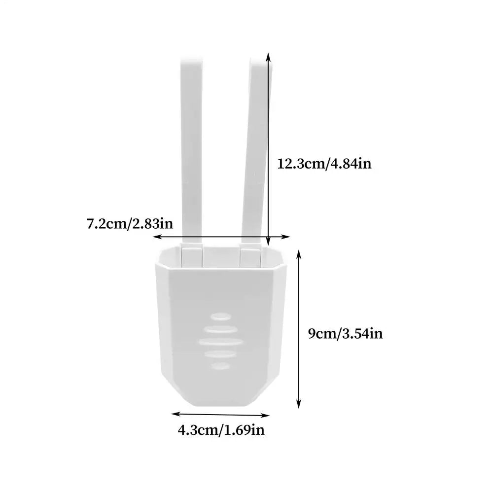 Toilet Tank Cleaning Tablet Holder Adjustable Agent Carrier Toilet Water Tank Cleaner Bracket Toilet Cleaning Tablet Holder Oasis Select White