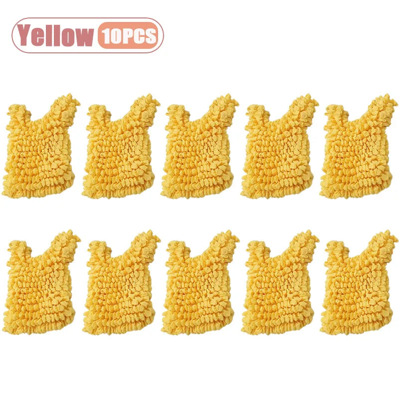 Magic Expandable Shopping Bag Large Capacity Pleated Tote Reusable Foldable Handbag Portable for Grocery Travel Picnic Oasis Select Yellow-10PCS