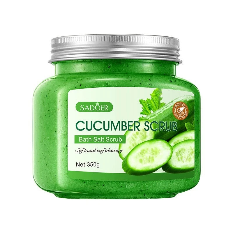 SADOER Cucumber Exfoliating Body Scrub & Bath Gel 350g