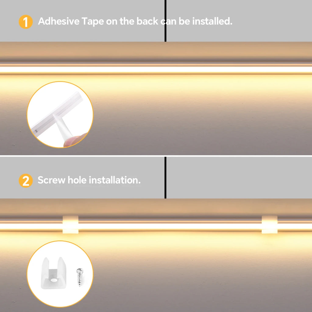AC100V-240V to 24V Touch Control Swtich Dimmable COB LED Neon Strip Light for Multiple Closet Soundproof Panel Souvenir Cabinet Oasis Select