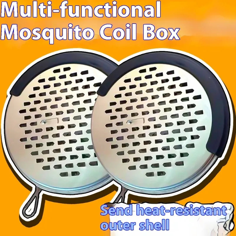Hanging Outdoor Portable Mosquito Coil Box, Fishing Special Box, Fireproof and Heat-resistant Indoor Mosquito Coil Tray Oasis Select