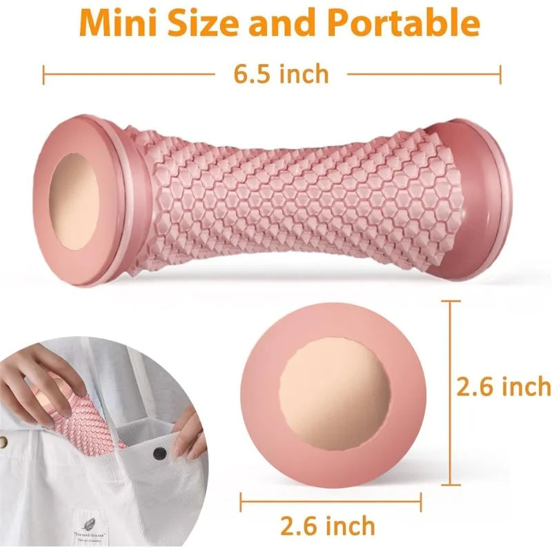 Self Massage Stress Relief Plastic Foot Massage Roller Yoga Massage Ball Plantar Fascia Roller Muscle Relaxation Manual Massager Oasis Select