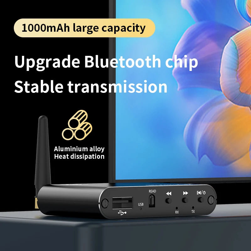 Bluetooth 5.4 Audio Receiver Transmitter 3.5MM AUX RCA USB U-Disk DSP Decoding EQ HIFI Stereo Surround Music Wireless Adapter Oasis Select