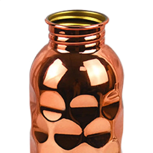 1000ml Copper Drinking Bottle Hammer Pattern Leakproof Sports Water Bottle Outdoor Cycling Gym Fitness Travel Drinking Cup Oasis Select
