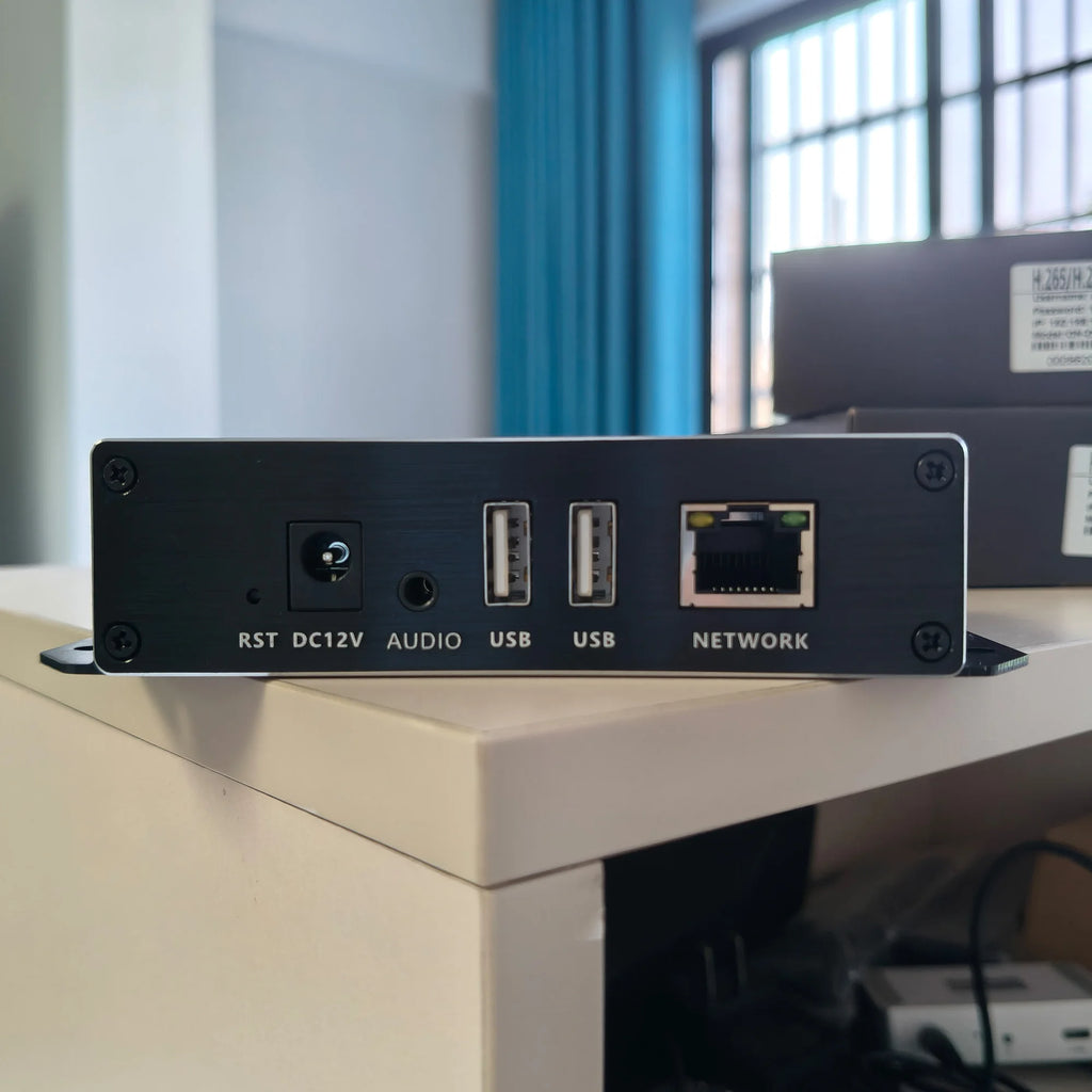 4K HD Audio and Video Encoder: HD-to-IP Conversion, H.265, H.264, HEVC, RTSP, RTMP, SRT, HLS Multi-Platform Live Streaming Oasis Select