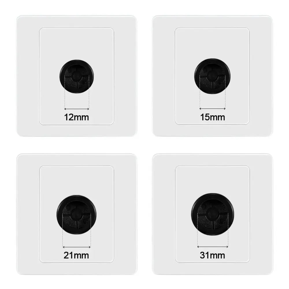 86-Type Wall Blank Panel with Rubber Pad & Cable Outlet Hole