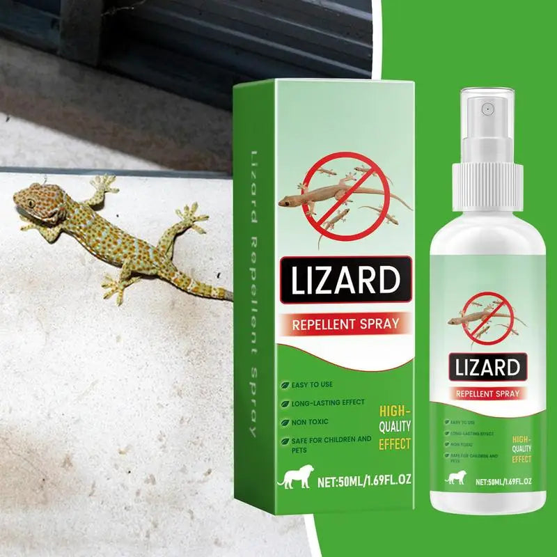 Repellents for House Gecko Spray 50ml Natural Lizard Repellents Powerful Reptile Deterrents Pet Safe Repel Repeller for Ants Oasis Select