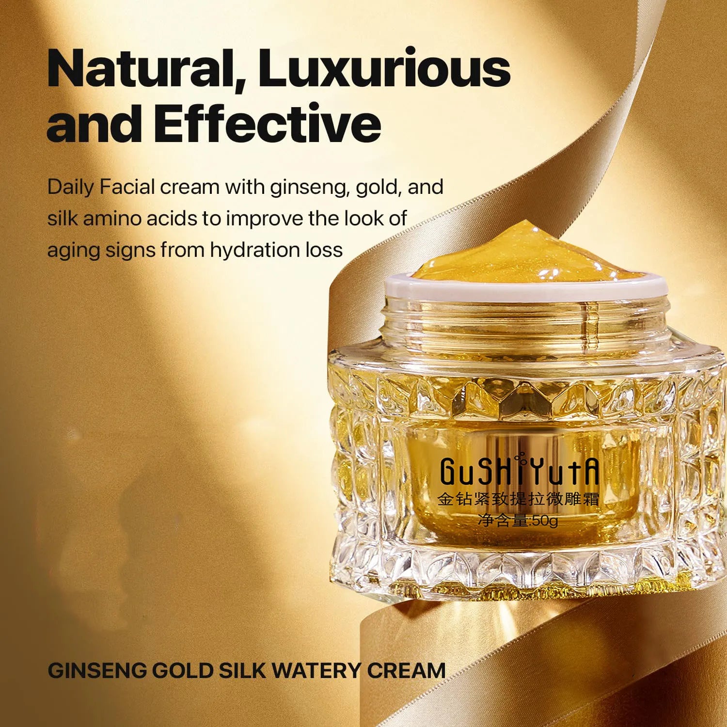 Ginseng Gold Silk Watery Cream – Anti-Aging Moisturizer 50g