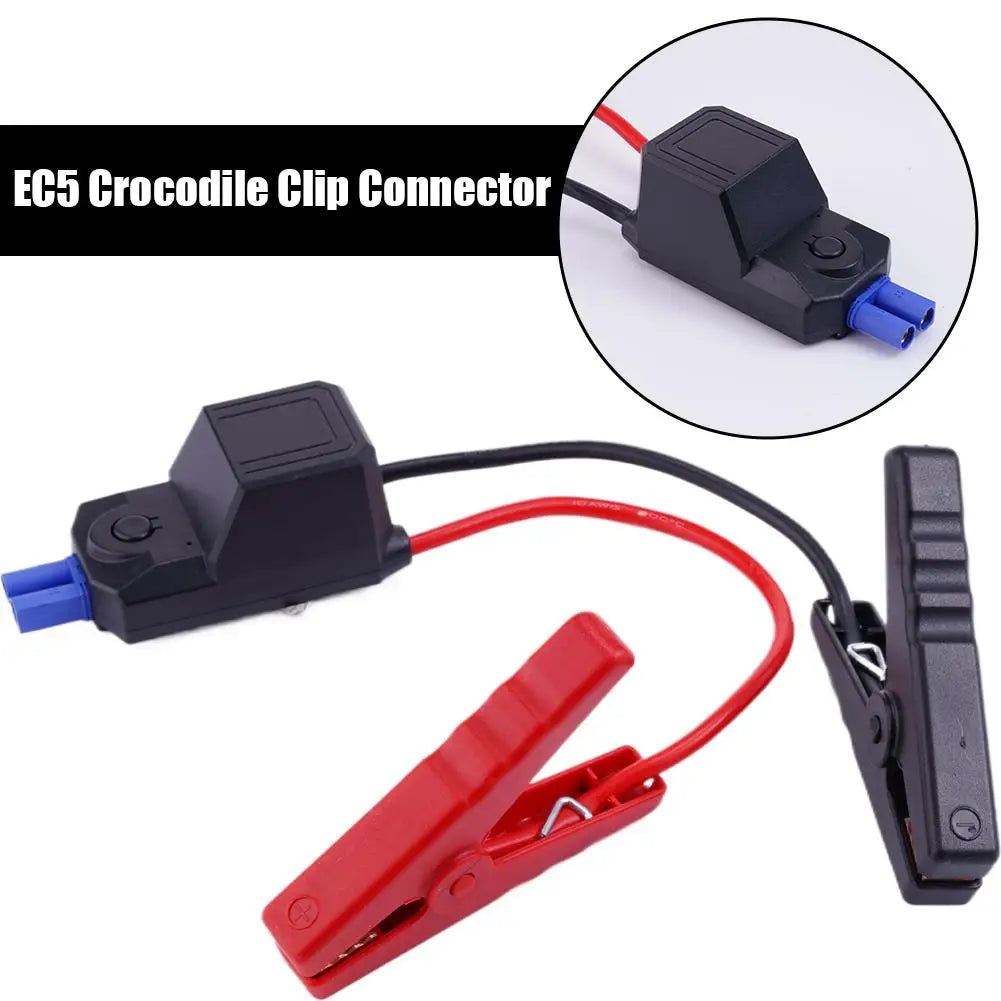Auto Truck Emergency Jump Starter Alligator Clamps Clip Tools 1Pcs Car 12V 500A Intelligent Booster Cable Smart EC5 Connector Oasis Select