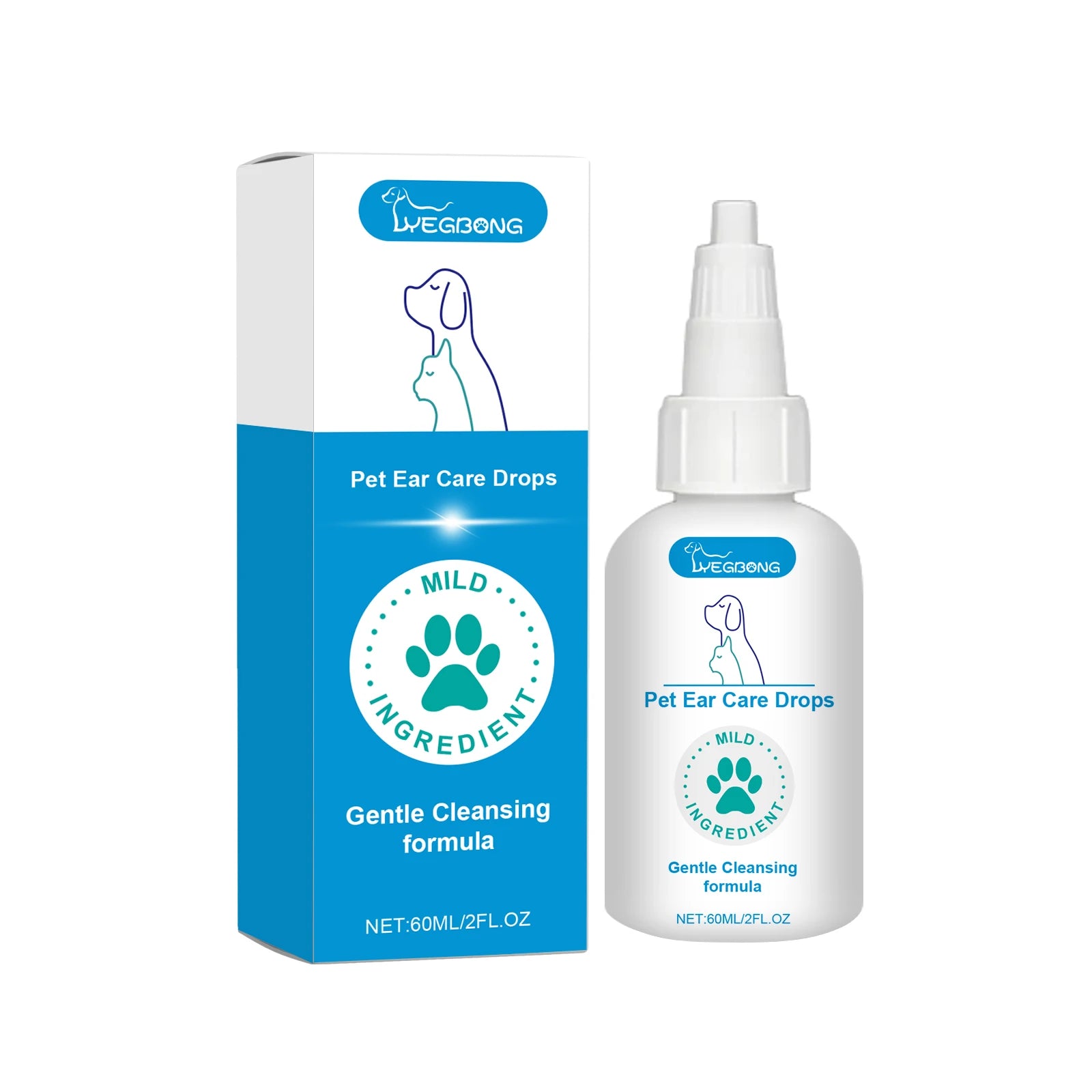 Pet Ear Care Drops for Dag Cat Gently Clean the Ears Remove Ear Mites Relieve Itching Reduce Odor Prevent Dryness Pet Ear Care Oasis Select