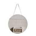 Wood Wall Decoration Flower Basket Round Wall Mounted Wall Hanging Planter Decorative Wall Hanging Flower Pots Indoor Decoration Oasis Select White