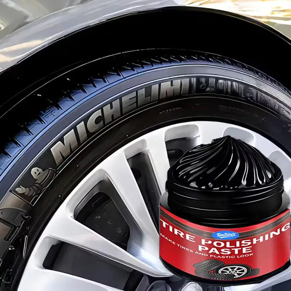 Car Tire Shine Paste 30g – UV-Resistant Rubber & Plastic Restorer