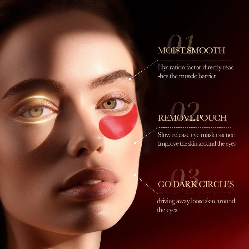 Red Pomegranate Nourishing Eye Mask – Moisturizing & Brightening Under Eye Mask Oasis Select