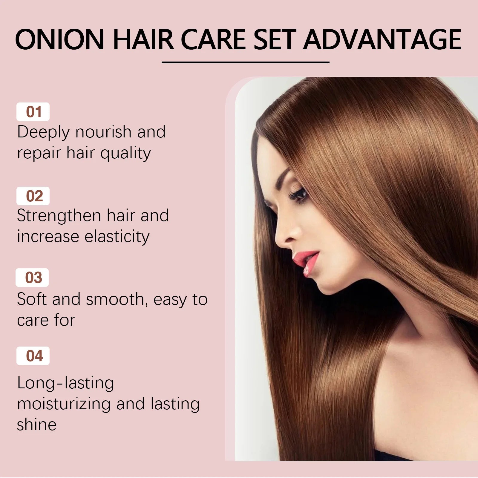 Onion Rosemary Shampoo and Conditioner Sets Anti Hair Loss Improve Rough Frizz Prevent Breakage Repair Damaged Hair Care Product Oasis Select