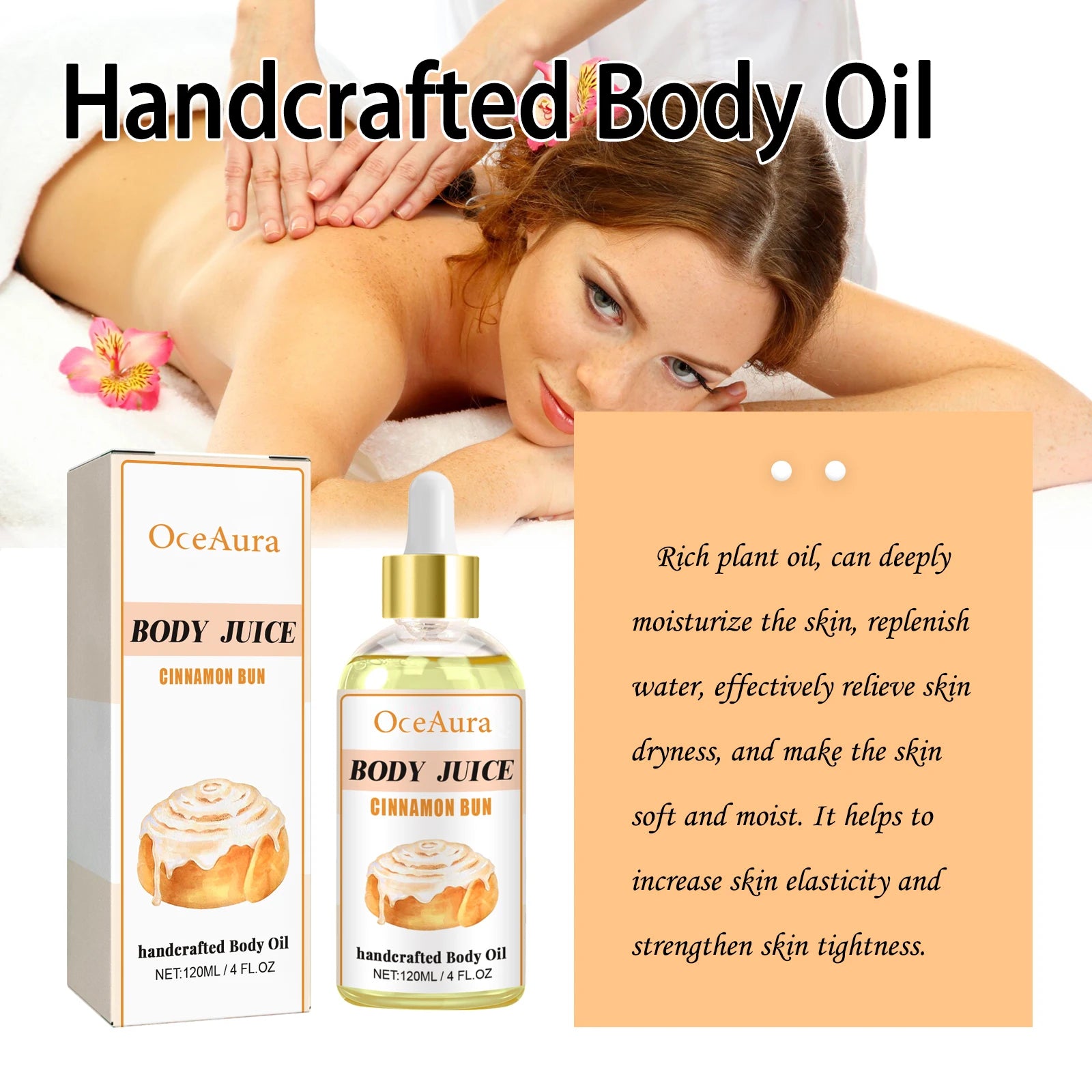 OceAura Sweet Fragrance Body Oil – Moisturizing & Nourishing Moisturizing Body Oil Oasis Select