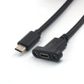 Panel Mount USB3.1 With Screw Hole USB-C Extension Line Lock Connector Cable USB-C Male To Female Cable Type C Extension Cable Oasis Select 1M
