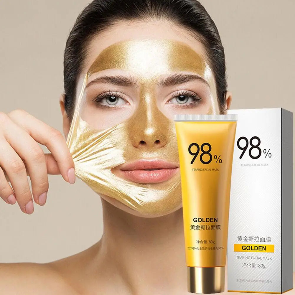 Gold Collagen Peel-Off Face Mask – Pores, Blackheads & Glow Peel-Off Face Mask Oasis Select