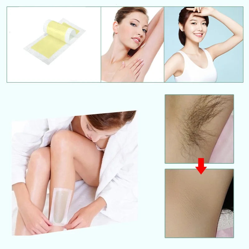 10-Pack Cold Wax Strips for Legs, Underarm & Face | Women Cold Wax Strips Oasis Select