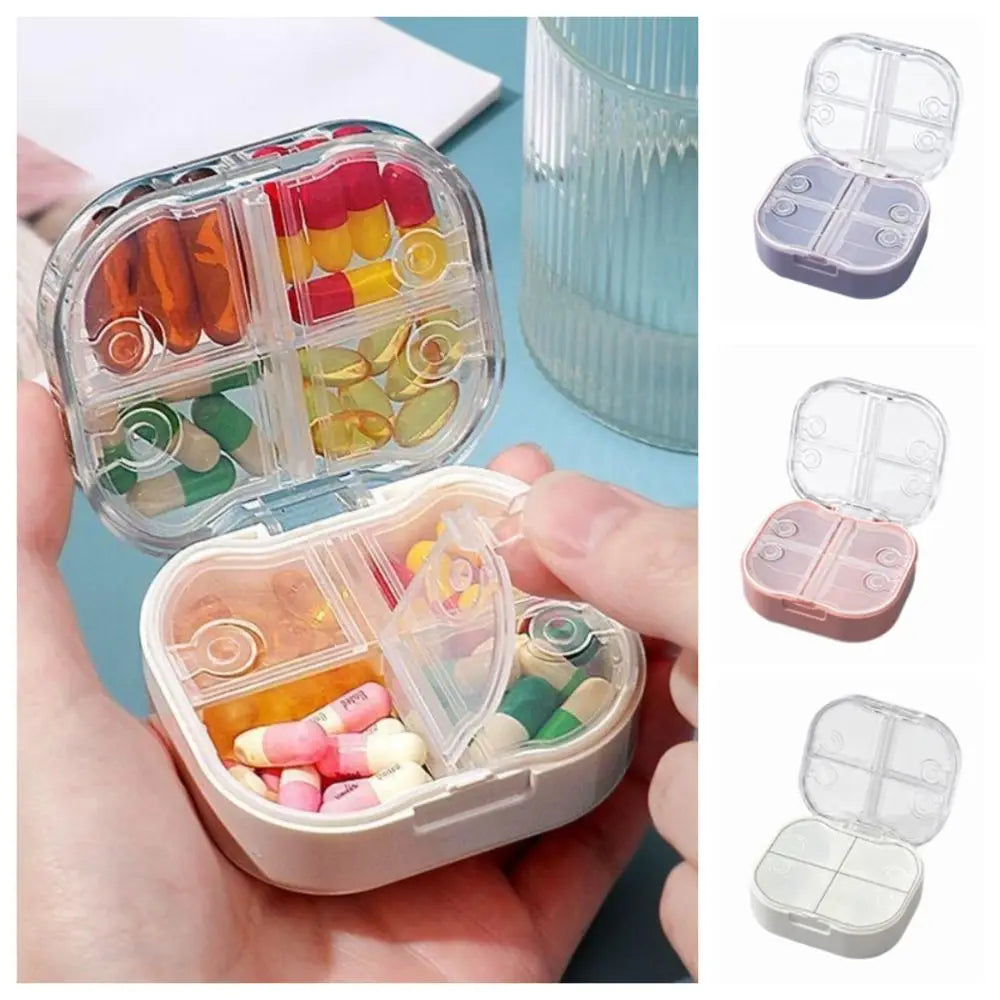 8-Compartment Portable Pill Organizer – Airtight Travel Case