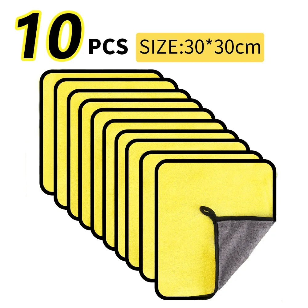 3/5/10Pcs Car Wash Microfiber Towel 30*30CM / 30*60cm Car Cleaning Drying Cloth Care Cloth Car Wash Towel Kitchen Towel Oasis Select 30x30cm 10pcs