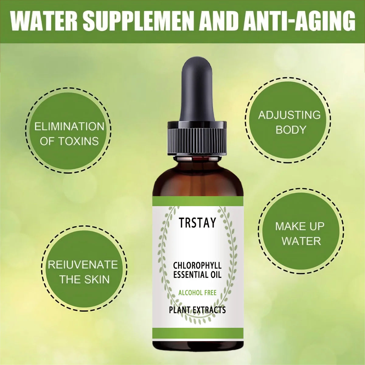 Chlorophyll essential oil Chlorophyll essence moisturizes and smoothes skin Oasis Select