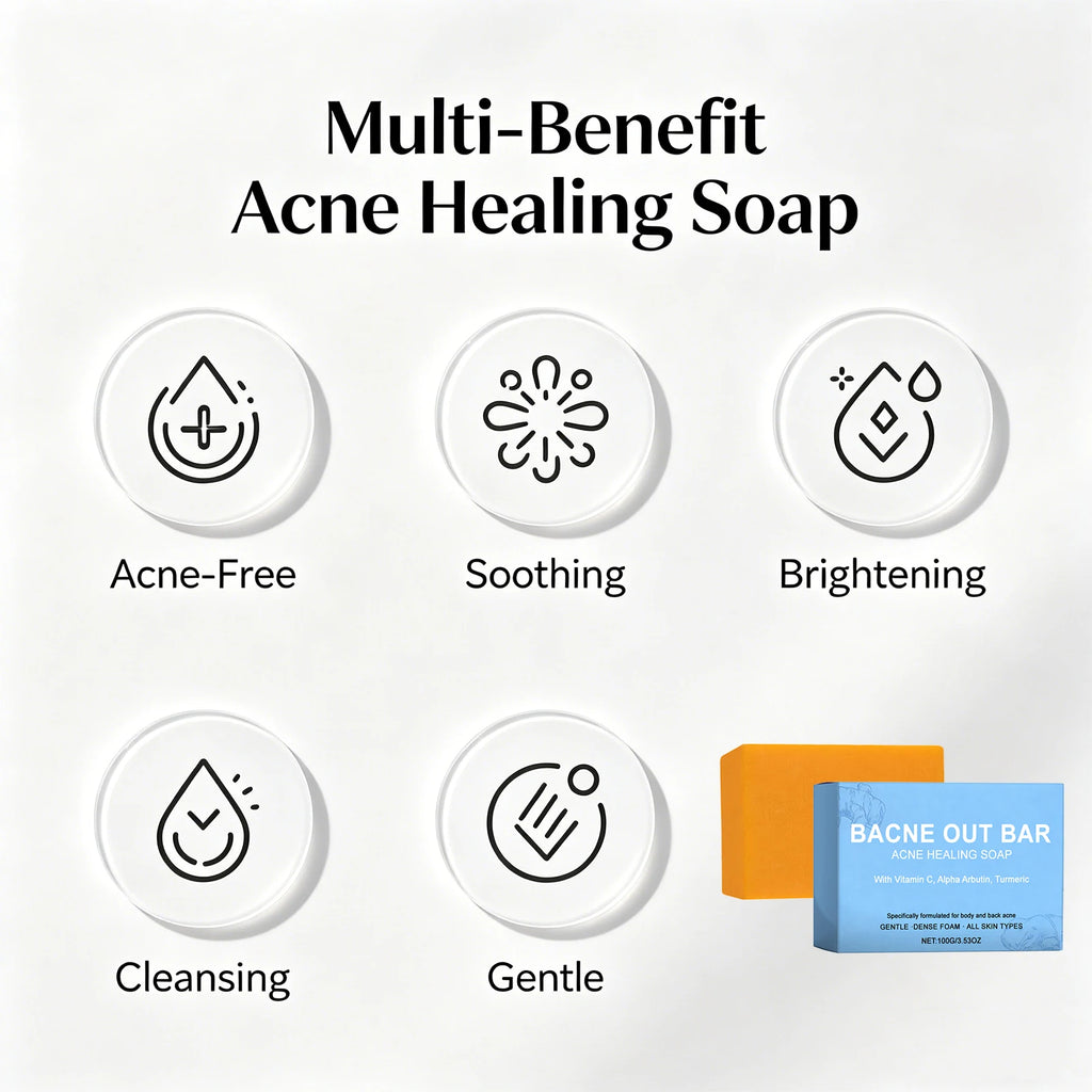 Vitamin C Cleansing Soap with Turmeric Moisturizing & Softening Oil Control Brightens Skin Moisturizing Cleansing Essential Soap Oasis Select